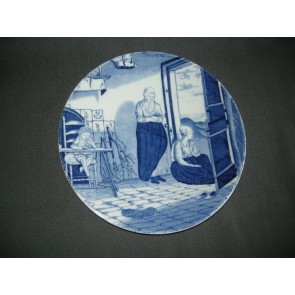 Mosa Delft decor 524, wandbord doorsnee 23 cm.