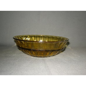 gebruikt glas - kristal geel 034. schaaltje Leerdam Hollandia