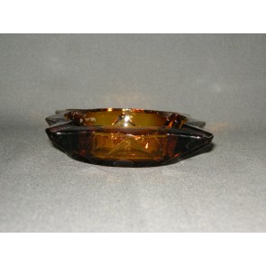 gebruikt glas - kristal geel 035. asbak