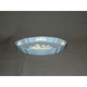 Wedgwood Jasperware blauw 029. schaaltje ovaal