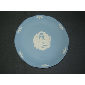 Wedgwood Jasperware blauw 032. bord Christmas 1994