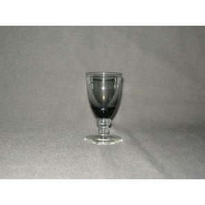 carnavalsglas, doorsnee 4,5 cm., smoke