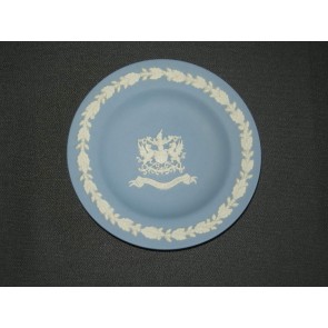 Wedgwood Jasperware blauw 040. bordje O11,3 cm. City of Londen