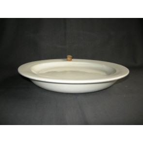 Petrus Regout wit 053. warmhoudbord