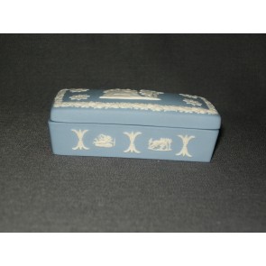 Wedgwood Jasperware blauw 063. dekselschaaltje