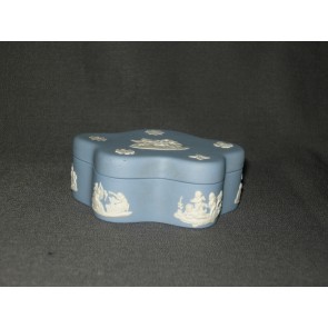 Wedgwood Jasperware blauw 064. dekselschaaltje