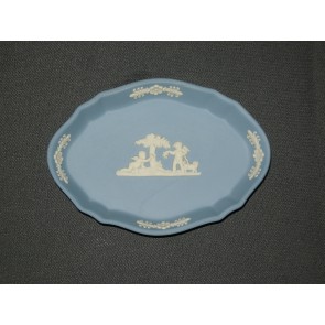 Wedgwood Jasperware blauw 068. ovaal schaaltje