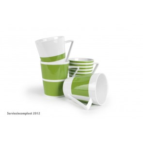 SALT & PEPPER Green beker / mok