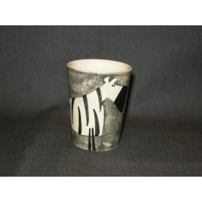 Marchand de Couleurs espressobeker grijs zebra