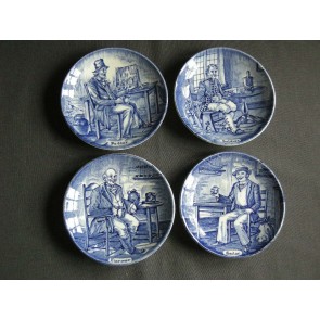 Wedgwood beroepen onderzetters blauw