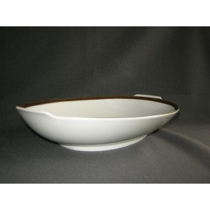 Thomas Medaillon bruin - goudkleurige decorrand broodschaal