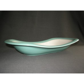 Huizen pastel aqua broodschaal