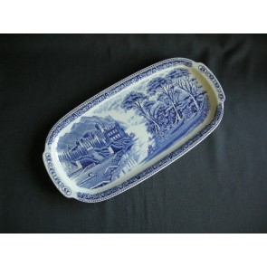 Royal Sphinx Old England blauw cake-schaal