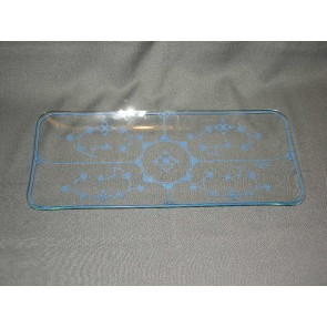 Jager Blau Saks cakeschaal glas