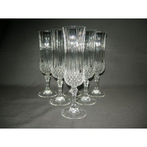 Kristal d'Arques Longchamps champagneflutes