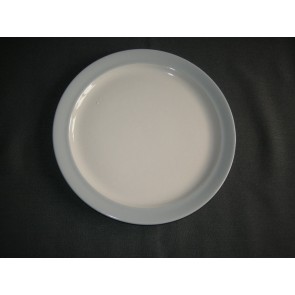 Huizen pastel grijs dessertbord