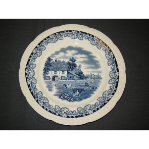 Societé Ceramique Boerenhoeve blauw dinerbord