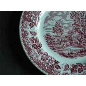 Barratts Elizabethan dinerbord met kleurloze craquelé