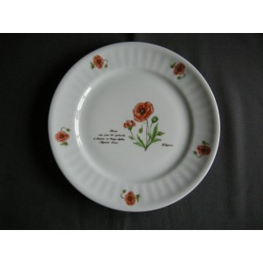 Libelle Wilde Planten dinerbord klaproos