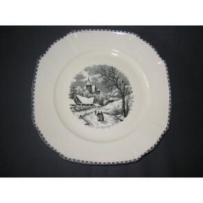 Societe Ceramique Landschap dinerbord winterlandschap