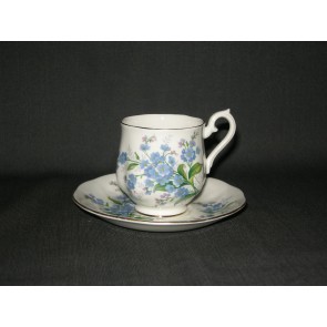 Royal Albert Forget-me-not espressokop & schotel