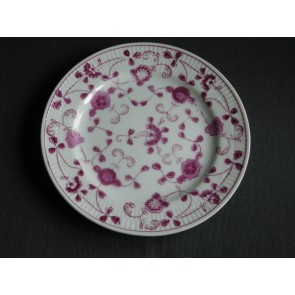 August Warnecke China Purpur gebaksbordjes O16 cm.