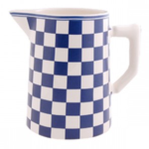 KOM Amsterdam Depot d'Argonne  schenkkan Damier no. 1 kleur blauw