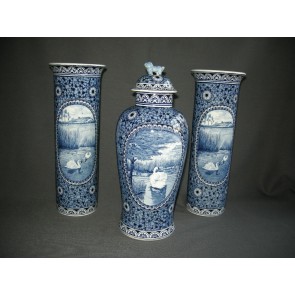 Petrus Regout Zwaan 3-delig kaststel