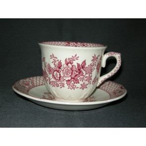 Mason's Stratford rood koffiekop & schotel