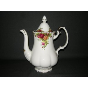 Royal Albert Old Country Roses koffiepot groot met beschadiging