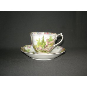 Royal Albert Kentish Rockery kop & schotel O8,5 cm. goud minimaal sleets