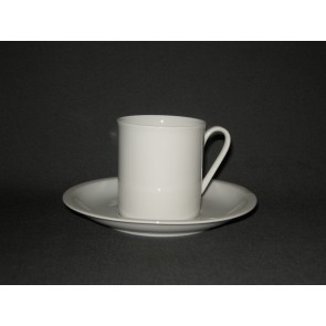 Arzberg spierwit glad 001. koffiekop & schotel