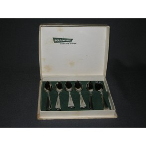 Sola edelstaal model 1400 Hetty likeurlepeltjes 9 cm. in originele doos
