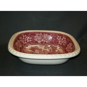 Villeroy & Boch Rusticana rood nestschaal 23 x 23 x 7 cm. met enkele bruine puntjes