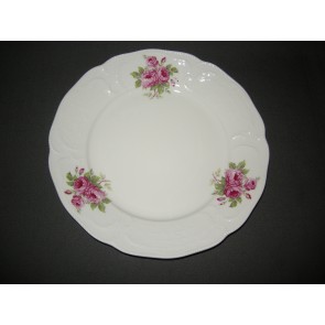 Rosenthal Sanssouci spierwit rose pioenroos ontbijtbord