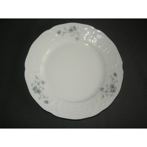 Rosenthal Sanssouci spierwit met blauw / grijze bloemetjes ontbijtbord