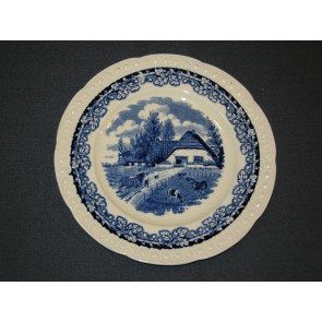 Societé Ceramique Boerenhoeve blauw ontbijtbord