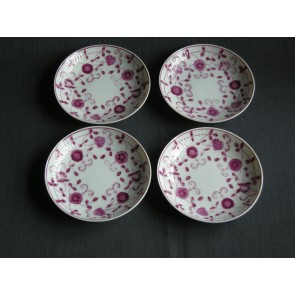 August Warnecke China Purpur petit-fourbordjes