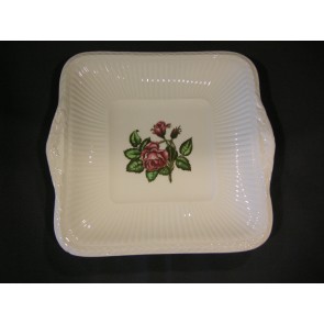 Wedgwood Moss Rose vierkante presenteerschaal met craquelé