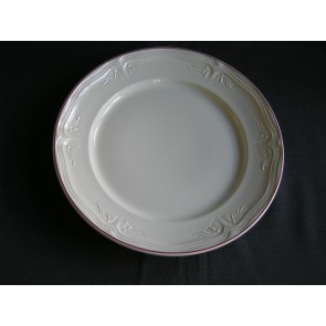 Villeroy & Boch Cortina 2700 wit met rood randje bord O24,5 cm.