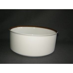Thomas Medaillon bruin - goudkleurige decorrand saladeschaal O17,5 cm.