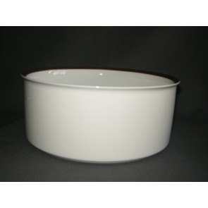 Thomas Medaillon bruin - goudkleurige decorrand saladeschaal O21,5 cm.