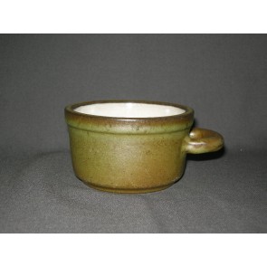 Lucie Q. Bakker Quirina schorsgroen schaaltje 1-oor O10 cm.