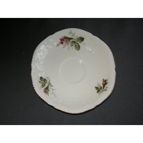 Rosenthal Sanssouci roomwit met rozenknop schotel O14,3 cm.
