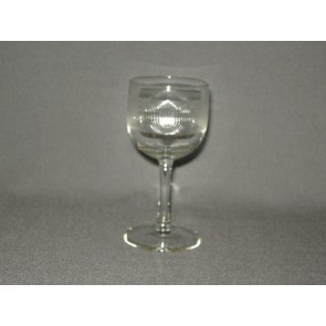 gebruikt glas rollend geld steel O5 cm.