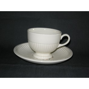 Wedgwood Conway theekop & schotel / lage koffiekop & schotel doorsnee kopje 8 cm