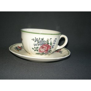 Villeroy & Boch Alt Strassburg nieuw stempel theekop & schotel roos