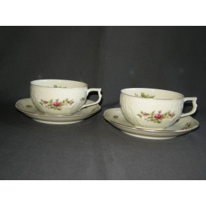 Rosenthal Sanssouci Ramona theekop & schotels goudkleurige randje sleets