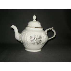 Rosenthal Sanssouci Grau Rose theepot 0,9 ltr. deksel beschadigd