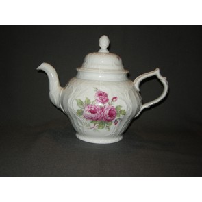 Rosenthal Sanssouci spierwit rose pioenroos theepot